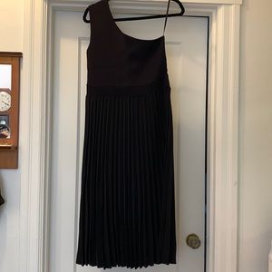 Ted baker one shoulder pleated dress